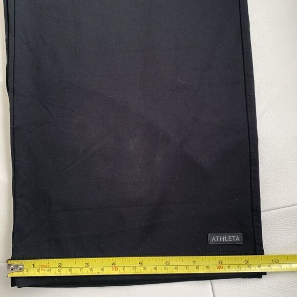 Athleta  High Rise Straight Zip Closure Front Pocket Logo Women’s Pants Size LT - Picture 6 of 7